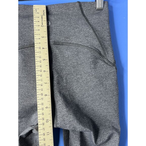 Lululemon Mid-Rise Cropped Leggings Womens 4 Gray Capris hiking outdoors - Picture 7 of 11